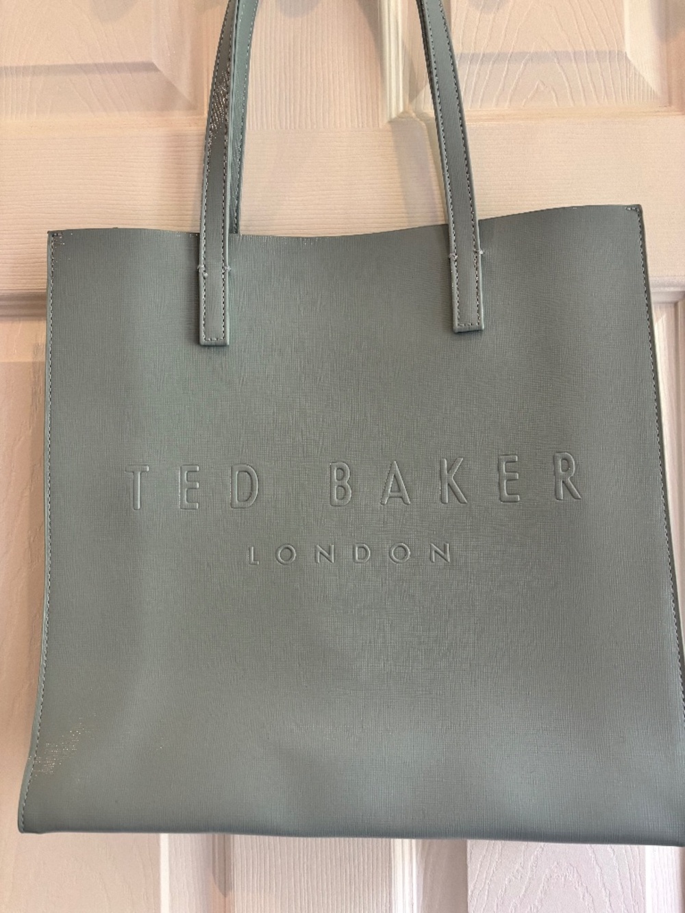 Ted Baker London light blue vinyl tote